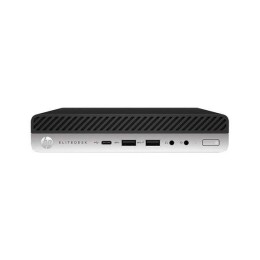 Ordenador Reacondicionado MINI HP EliteDesk 800 G3 / i5-6TH / 8Gb / 256Gb M2 / Win 10 Pro / Sin cable trébol / Grado A