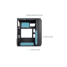 Caja Semitorre M-ATX / USB 3.0 / Tooq / Negra / TQC-4702U3C-B
