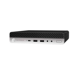 Ordenador Reacondicionado MINI HP EliteDesk 800 G3 / i5-7TH / 8Gb / 256Gb M2 / Win 10 Pro / Sin cable trébol / Grado A